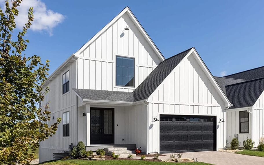 Home with newly installed exterior siding