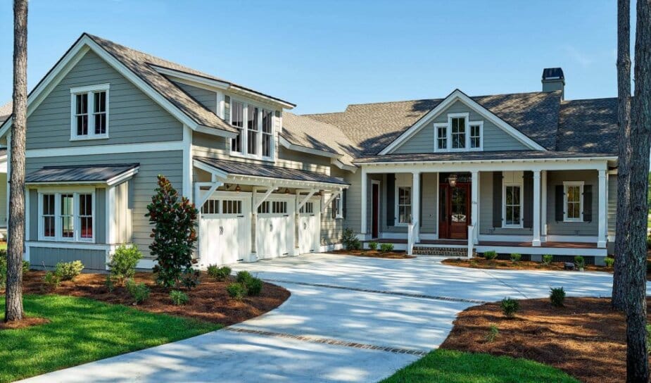 Home with lap siding